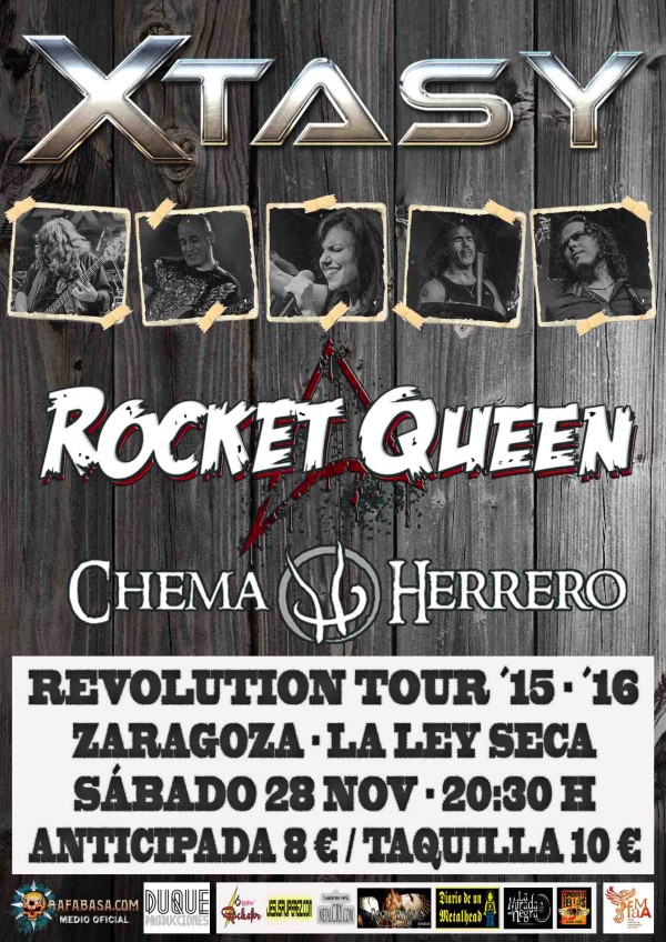 XTASY REVOLUTION TOUR ZARAGOZA 28 NOV LEY SECA INTERNET