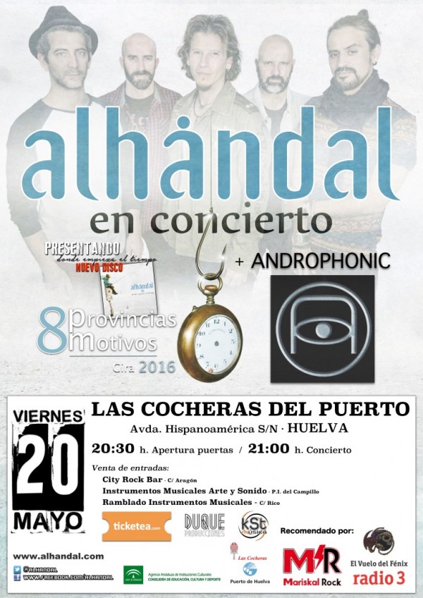 CARTEL ALHANDAL+ANDROPHONIC HUELVA (Medium)